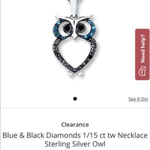 Kay Jewelers Blue & Black Diamonds 1/15 ct tw pendant